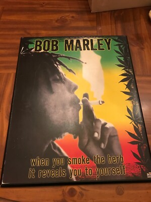 Bob Marley Wood Mount Poster When You Smoke The Herb 20