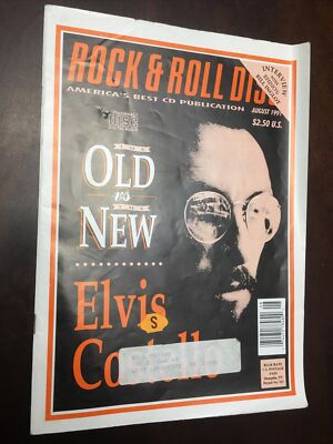 Rock & Roll Disc Magazine August 1991 Elvis Costello Old vs The New