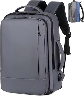 anti theft usb charging laptop backpack BANGE Business Fits 15.6 Inch Notebook, Work Backpack with Port for Office Work Airplane Business Travel : Electronics on approved Anti-Theft Laptop Backpack w/ USB