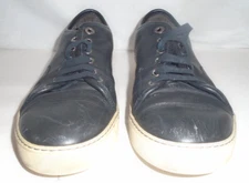 Lanvin Mens Black Leather Shoes Men Size UK 8 US 9 M COA