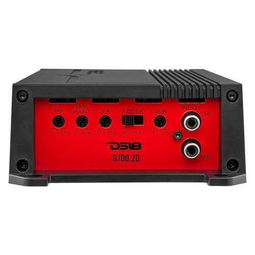 DS18 Fullrange Class D 2-Kanal Verstärker 700 W Auto Audio Stereo Amp G700.2D - Bild 5 von 6