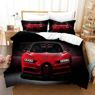 #ad #ad Pinhole Red Car 3D Printing Duvet Quilt Doona Covers Pillow Case Bedding Sets AU $133.11
