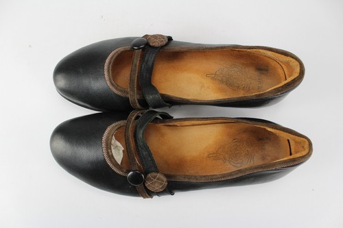 Think Gr.40 Damen Halbschuhe Ballerinas Slipper Loafers Leder Schwarz TOP H 337 - Bild 4 von 5