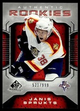 2006-07 SP Game Used Janis Sprukts Rookie 521/999 Florida Panthers #119