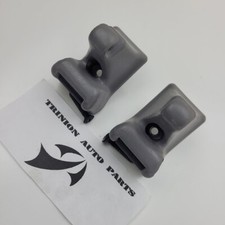 1993-2001 Ford Explorer Dual Sun Visor Clip Gray With Screws Pair Set Of 2 Oem