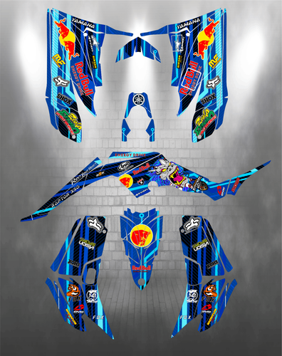 YAMAHA RAPTOR 350 2004-2014 Full Graphics kit Stikers Decals