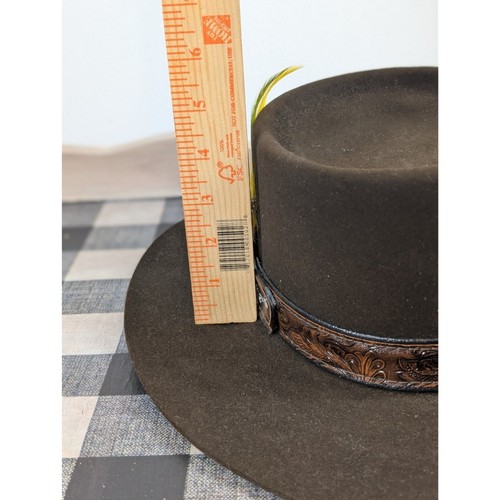 Vintage John B. Stetson 3X Beaver Revenger Hut braun Größe 6 3/4 - Bild 2 von 14