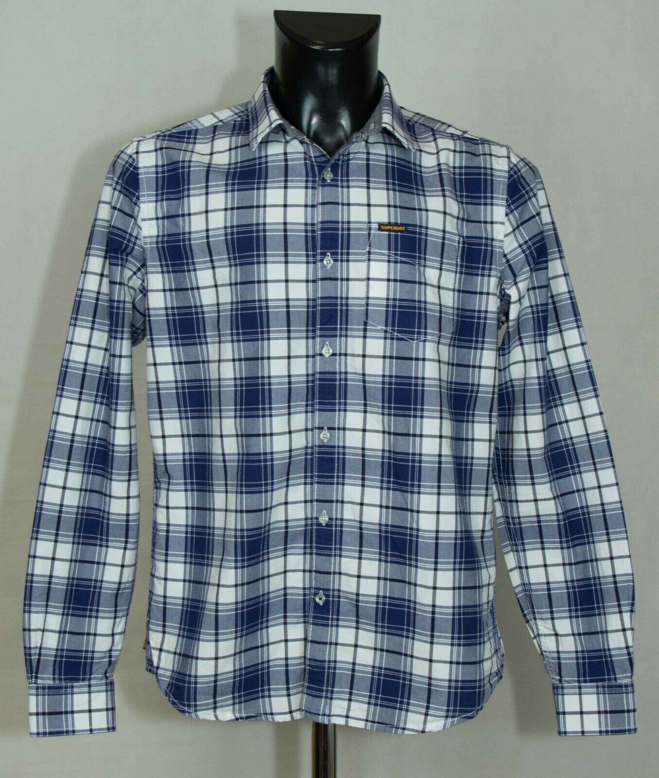 ** SUPERDRY MENS SHIRT LONG SLEEVE COTTON SIZE M MINT eBay