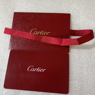 Cartier Tank Francaise Watch Int'l Limited Warranty Card With
