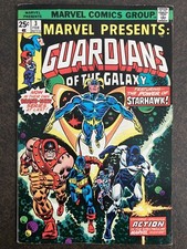 MARVEL PRESENTS 3 1ST GUARDIANS OF THE GALAXY SOLO BOOK 1976 GERBER MILGROM FINE