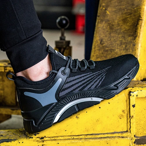 Men's Safety Shoes Lightweight Steel Toe Cap Indestructible Work Boots Sneakers - Picture 7 of 20