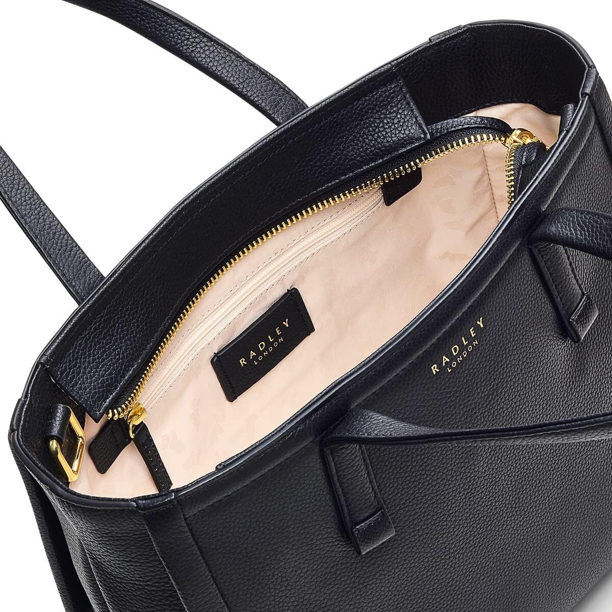 RADLEY LONDON H7674001 BLACK CHARTWELL ZIPTOP WOMENS MEDIUM