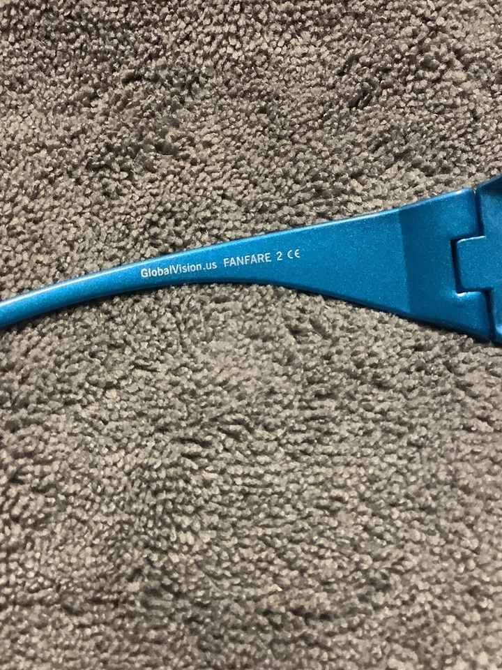 Gafas de seguridad Global Vision Fanfare 2 Over the Glasses policarbonato azul brillante Foto 3 de 4