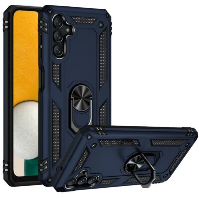Ring Magnetic Kickstand Hybrid Case Blue For Samsung Galaxy A13 5G