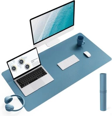 YSAGi Schreibtischunterlage Mauspad Kunstleder Rutschfest Laptop 90 x 43 cm