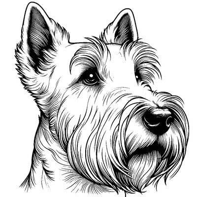 Scottish Terrier Aufkleber Sticker personalisierbar mit Namen