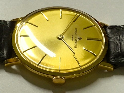Just Serviced! Baume et Mercier 18K Solid Gold Man's Automatic Micro Rotor Watch - Picture 3 of 21