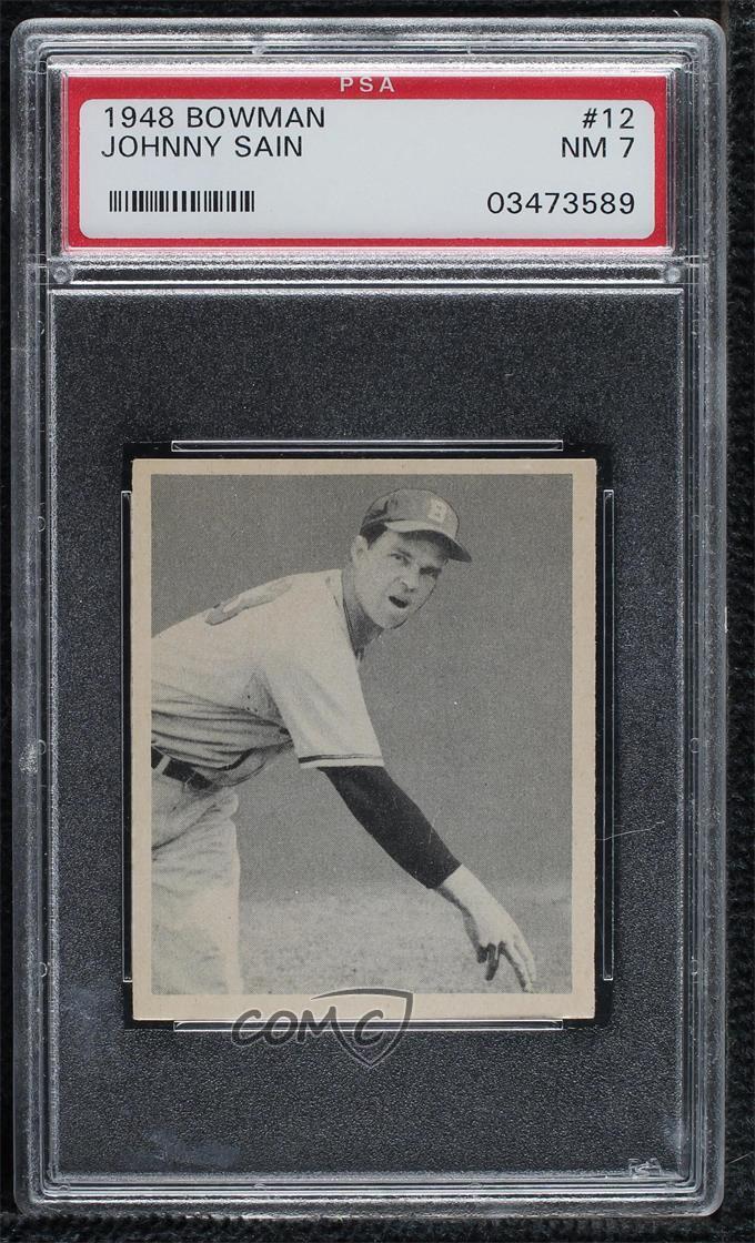 1948 Bowman Johnny Sain #12 PSA 7 Rookie RC