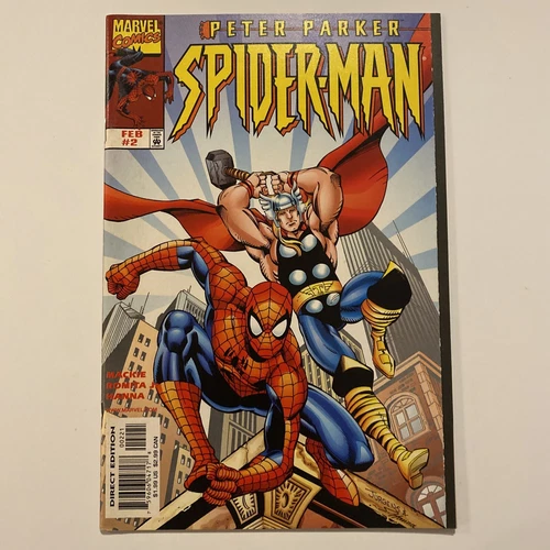 PETER PARKER SPIDER-MAN #2 - VARIANT | VF | THOR | JOHN ROMITA JR. | MARVEL 1999