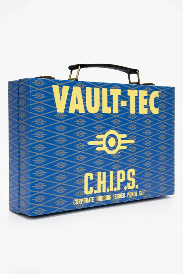 Fallout Vault Tec C.H.I.P.S. Poker Set Deck Case Official