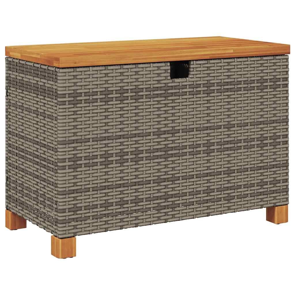 vidaXL Patio Storage Box with Lid/Bench Seat - Durable Gray 