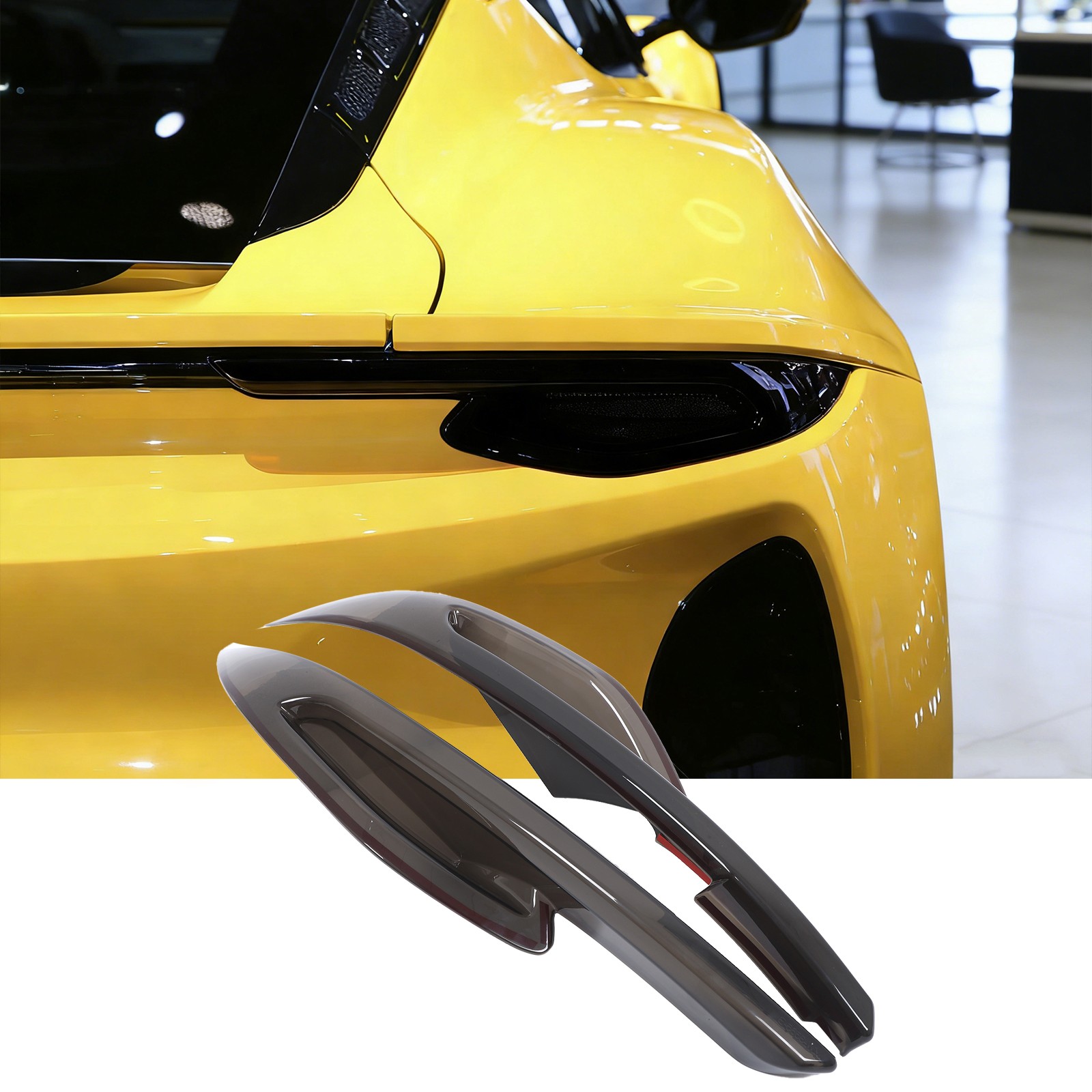 Blackened Taillight Lamp Shell Cover Trim Accessories For Lotus EMIRA 2021-2023