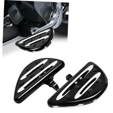 Chopper Bobber Style Boards Front & Rear Floorboards - Black Water Drop Style