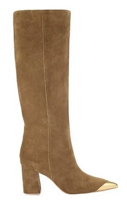 KURT GEIGER LONDON Regent Cap Suede Knee-High Boots Women Size 39