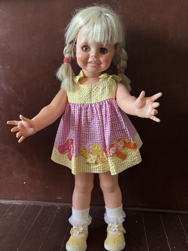 Vintage 1968 Ideal Betty Big Doll HD-31-H-127 Green Sleep Eyes 