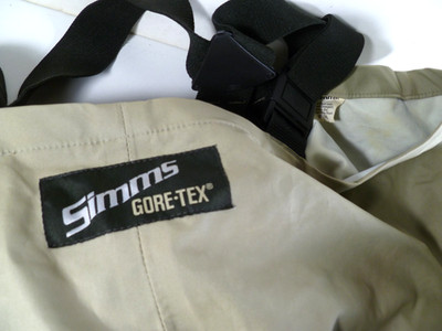 Simms Classic Gore-Tex Stockingfoot Fishing Waders Waterproof Mens Size Medium