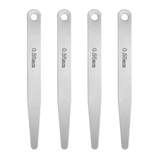 4pcs Metric Thickness Feeler Gauge 0.55mm Single Blade Tapered Feeler Gauge