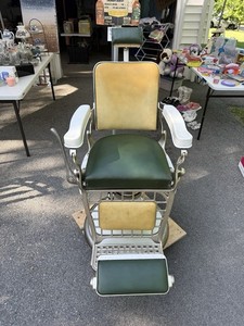 Antique Wooden Barber Chair | eBay
