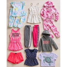 Justice and DKNY Girls Clothing Bundle 6 to 7