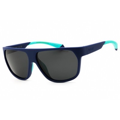 Polaroid Core Men's Sunglasses Matte Blue Rectangular Frame PLD 7053/S 0FLL M9