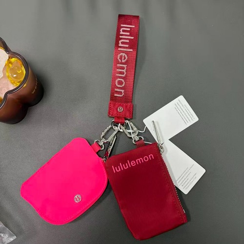 Lululemon Dual Pouch Wristlet Keychain Wallet O/S