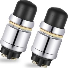 Engine Start Push Button Switch Momentary 12V 24V Car Boat Marine Truck 2 Pcs