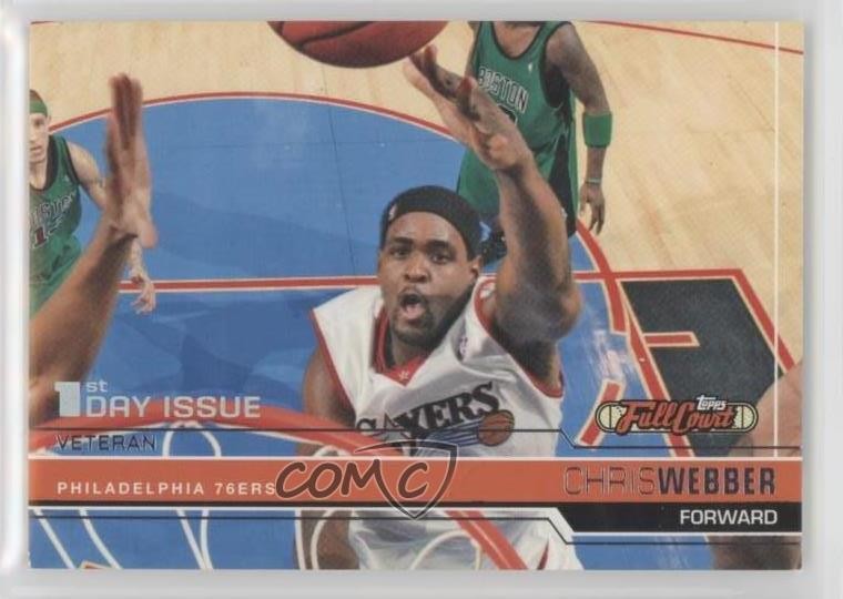 2006-07 Topps Full Court 1st Day Issue 34/429 Chris Webber #58 HOF n8q