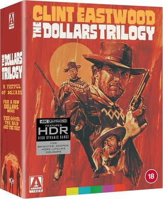 The Dollars Trilogy 4K UHD Blu-Ray Limited Edition NEW W/WORN EDGES