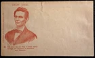 Civil War Patriotic - Rare Red Beardless Lincoln Campaign Cover(Only 2 Recorded)