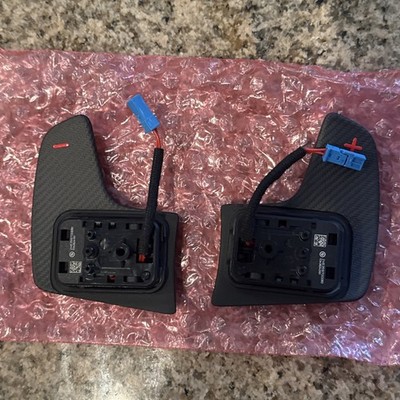 New Genuine OEM BMW M Performance Matte Carbon Shift Paddles 61312463597