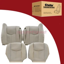 For 2003-06 Chevy Tahoe Light Tan 522 52i Driver Passenger Bottom-Top Seat Cover
