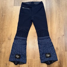 Vintage Roffe Ski Pants Padded Apres Snow suit bib Slalom 70s 80s Youth Kids 10
