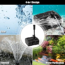 54W All-in One 660 GPH Pond Filter 9W UV Sterilizer W/Pump Fountain Kits