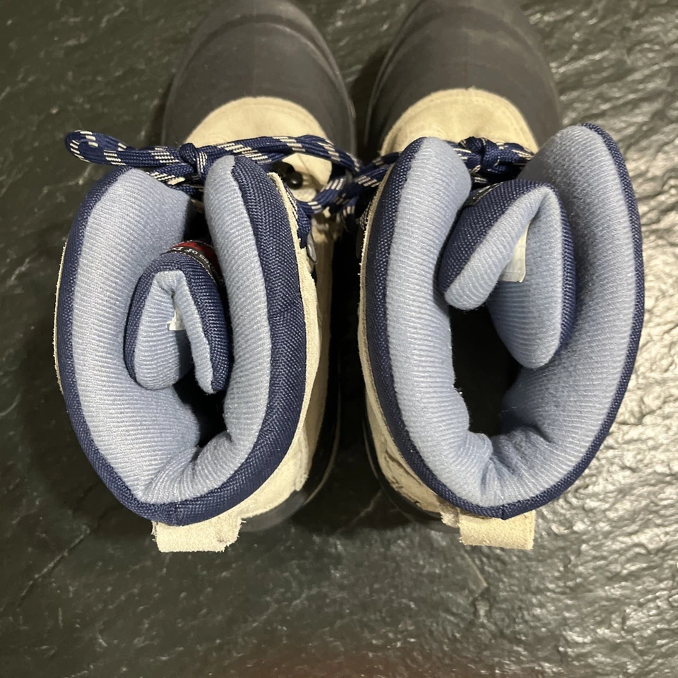 Botas de nieve para mujer Ozark Trail, talla 9, Eagle 5 de cuero tostado/azul marino superiores Foto 4 de 4