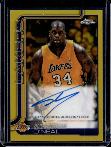 2025 Topps Chrome Shaquille O'Neal Chrome Autographs (RAW)