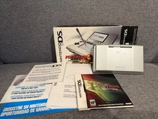 Nintendo DS Metroid Prime Hunters Silver Handheld Game Console Complete In Box