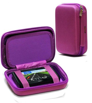 Navitech Purple Hard GPS Case For The Trail Tech Voyager Pro 922-117 GPS 4-''
