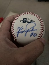 FERGUSON FERGIE JENKINS SIGNED TEXAS RANGERS 50th ANNIVERSARY BASEBALL JSA COA