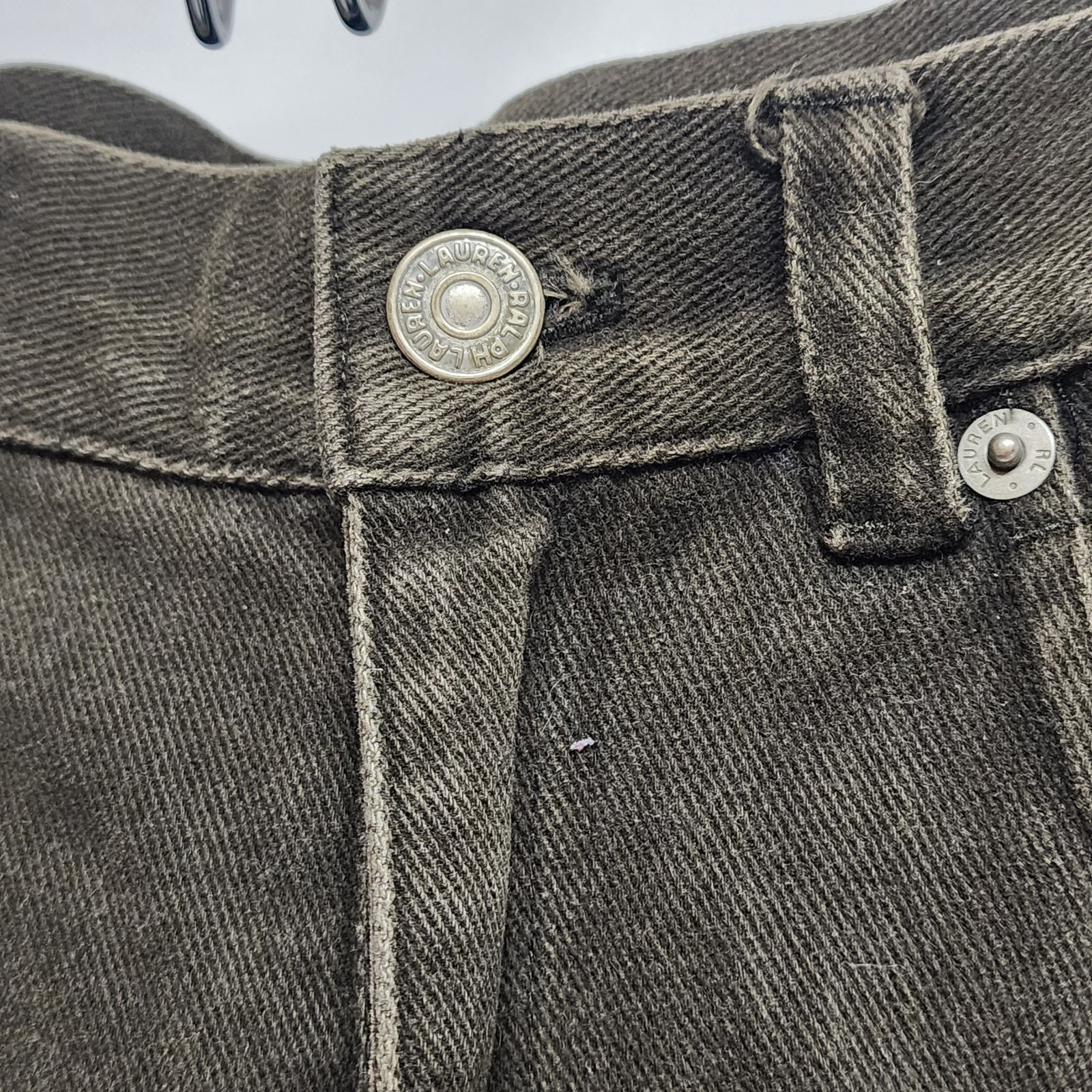 Polo Jeans Co Ralph Lauren Womens Pants 8 Army Green Cargo Retro Classic Grunge thumbnail 10