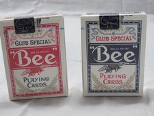 2 Vintage Decks of Bee Playing Cards No. 92 Club Special Skyline Casino Unused